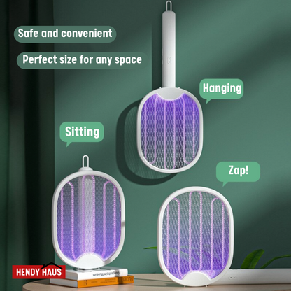 3-in-1 Foldable Mosquito Racket Lamp